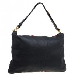 Miu Miu Bi Color Leather Cloud Shoulder Bag
