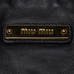 Miu Miu Bi Color Leather Cloud Shoulder Bag