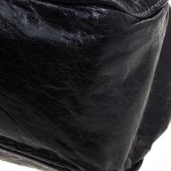 Miu Miu Black Vitello Lux Leather Frame Top Handle Bag