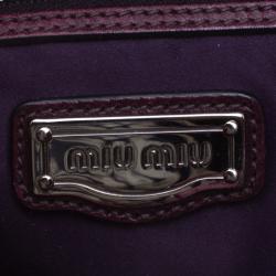 مملوكة مسبقًا Miu Miu Multicolor Patchwork Nappa Leather Wrislet Clutch