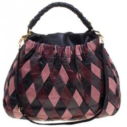 Miu Miu Multicolor Patchwork Leather Harlequin Hobo Miu Miu | TLC