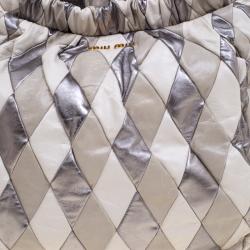 Pre Owned حقيبة ميو ميو جلد باتشوورك متعددة الألوان