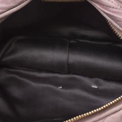 مملوكة مسبقًا Miu Miu Lilac Matelasse Nappa Leather Mini Zipper Shoulder Bag