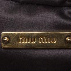 مملوكة مسبقًا Miu Miu Lilac Matelasse Nappa Leather Mini Zipper Shoulder Bag