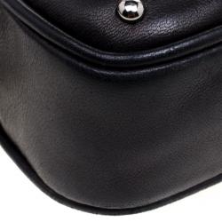 Miu Miu Black Leather Mini Studded Pouch