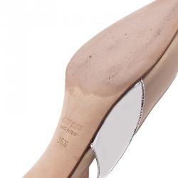 مملوكة مسبقًا Miu Miu Two Tone Leather Slingback Sandals Size 36.5