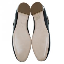 مملوكة مسبقًا Miu Miu Black Patent Jeweled Mary Jane Ballet Flats Size 39.5