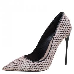 Miu Miu Pale Pink Mesh Pointed Toe Pumps Size 39