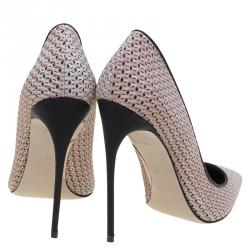 Miu Miu Pale Pink Mesh Pointed Toe Pumps Size 39