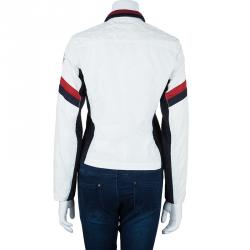 Moncler Off-white Zip Front Nylon Jacket S