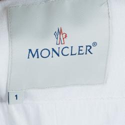 Moncler Off-white Zip Front Nylon Jacket S