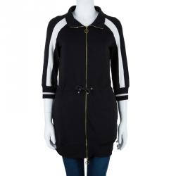 Pre Owned Moncler Monochrome Long Cardigan M