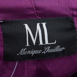 ML By Monique Lhuillier Purple One Shoulder Gown M