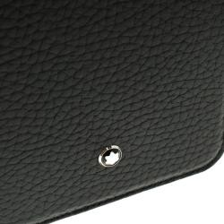 Pre Owned Montblanc Black Leather Meisterstuck iPhone 6S Plus Flipside Case
