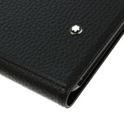 Pre Owned Montblanc Black Leather Meisterstuck iPhone 6S Plus Flipside Case