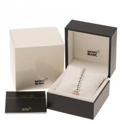 Pre Owned Montblanc Star Beads Pink Cord Silver Bracelet