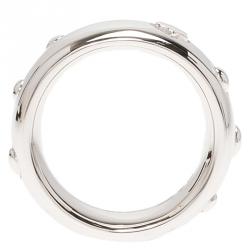 Pre Owned Montblanc Silver Wedding Band Ring 50