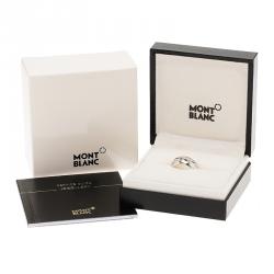 Pre Owned Montblanc Silver Wedding Band Ring 50