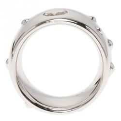 Pre Owned Montblanc Silver Band Ring 50