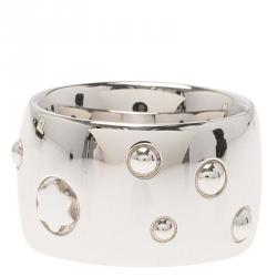 Pre Owned Montblanc Silver Band Ring 50