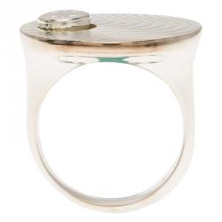 Montblanc Star Collection Exploding Star Silver Ring Size 48