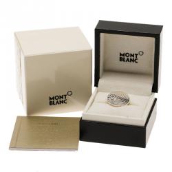 Montblanc Star Collection Exploding Star Silver Ring Size 48
