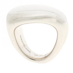 Pre Owned Montblanc Caresse of a Star Silver Ring Size 50