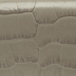 Pre Owned Montblanc Beige Croc Embossed Leather 6CC Flap Wallet