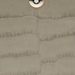 Montblanc Beige Croc Embossed Leather Boheme Zip Around Wallet
