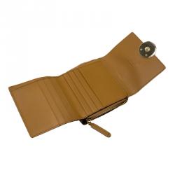 Pre Owned Montblanc Brown Leather Lady Star Compact Wallet