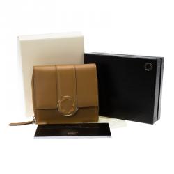 Pre Owned Montblanc Brown Leather Lady Star Compact Wallet