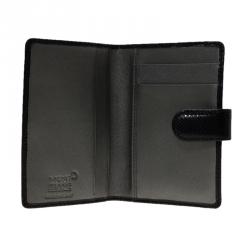Montblanc Black Leather Clasp Business Card Holder