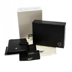 Montblanc Black Leather Clasp Business Card Holder