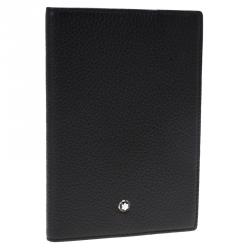 Pre Owned Montblanc Black Leather Meisterstuck Passport Holder