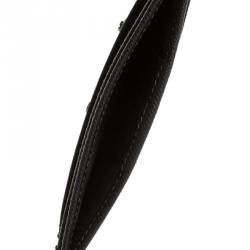 Pre Owned Montblanc Beige/Brown Coated Canvas Signature Pocket Holder 4CC