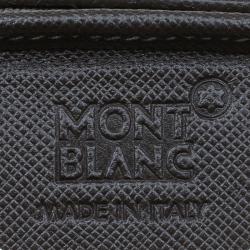 Pre Owned Montblanc Beige/Brown Coated Canvas Signature Pocket Holder 4CC