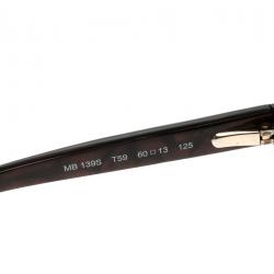 Pre Owned Montblanc Brown Pink Dark Havana 139 S T59 Sunglasses