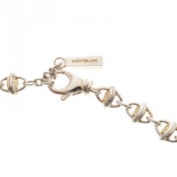 Pre Owned Montblanc Icon Link Motif Silver Chain Necklace