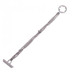 Pre Owned Montblanc Caress Of A Star Silver Chain Bracelet
