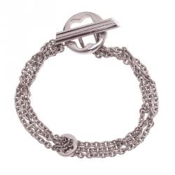 Pre Owned Montblanc Caress Of A Star Silver Chain Bracelet