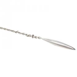 Pre Owned Montblanc Ceramic Silver Lariat Necklace