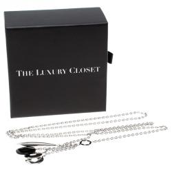 Pre Owned Montblanc Ceramic Silver Lariat Necklace