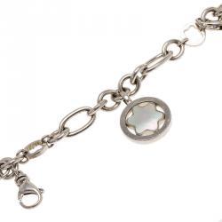 Montblanc Star Signet Silver Charms Bracelet 20cm