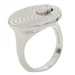Montblanc Star Collection Exploding Star Silver Ring Size 52