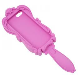 Pre Owned Moschino Pink Rubber Mirror iPhone 5 Case
