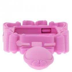 Moschino Pink Rubber Mirror iPhone 5 Case