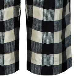 Pre Owned Moschino Monochrome Checked Knee Length Shorts M