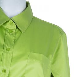 Pre Owned Moschino Colorblock Shirt Dress L