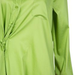 Pre Owned Moschino Colorblock Shirt Dress L