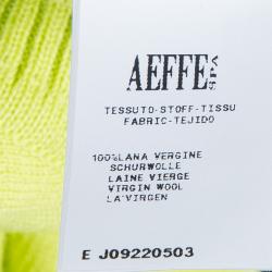 Pre Owned Moschino Couture Green Soda Pop Printed Sweater L